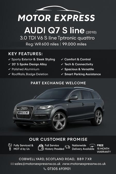 AUDI Q7 3.0 TDI V6 S line
